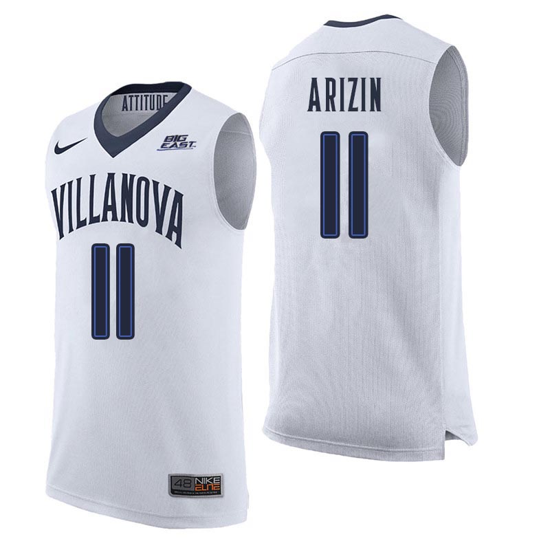 Men Villanova Wildcats #11 Paul Arizin College Basketball Jerseys Sale-White - Click Image to Close